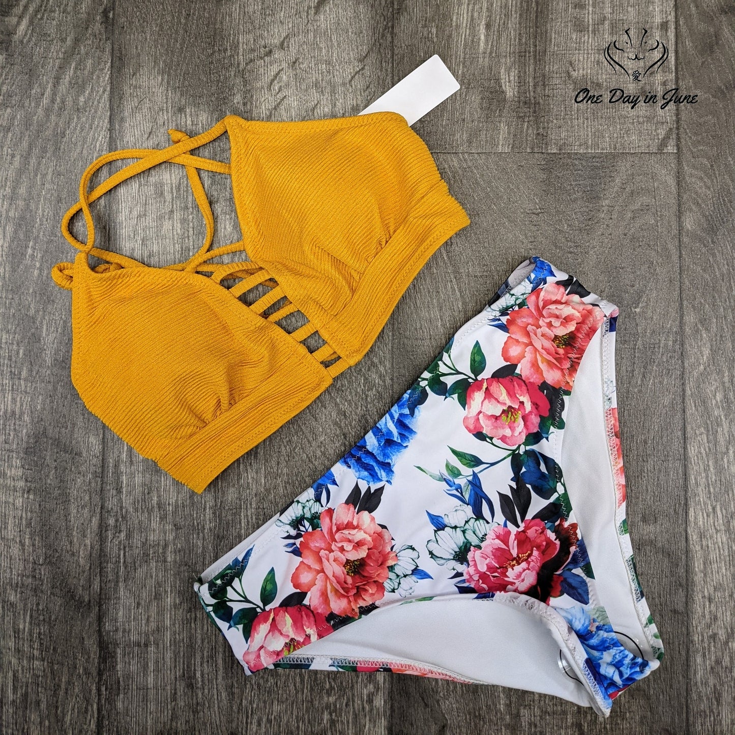 Tempotrek Floral Bikini Swimsuit Size S