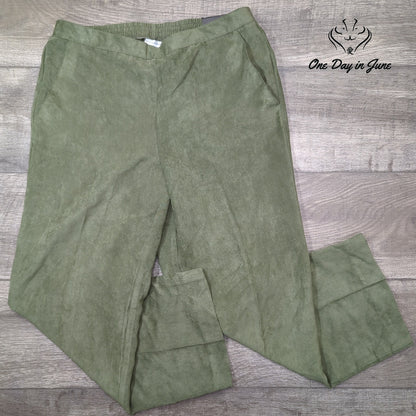 Alfred Dunner Classic Fit Pants Olive Green Comfort Waist NWT Size 12P