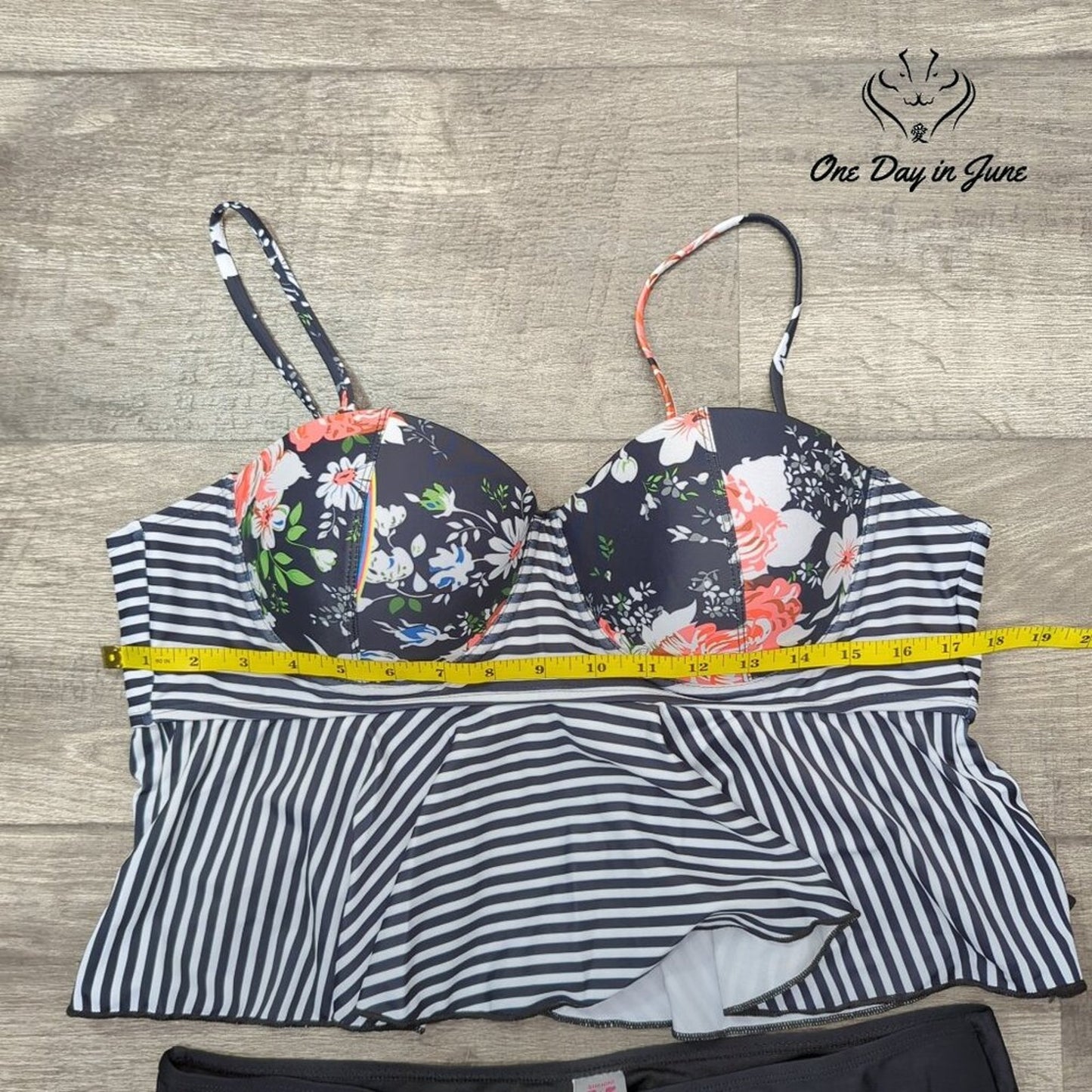 Shekini Underwire Flounce Bikini Swimsuit Size XXL