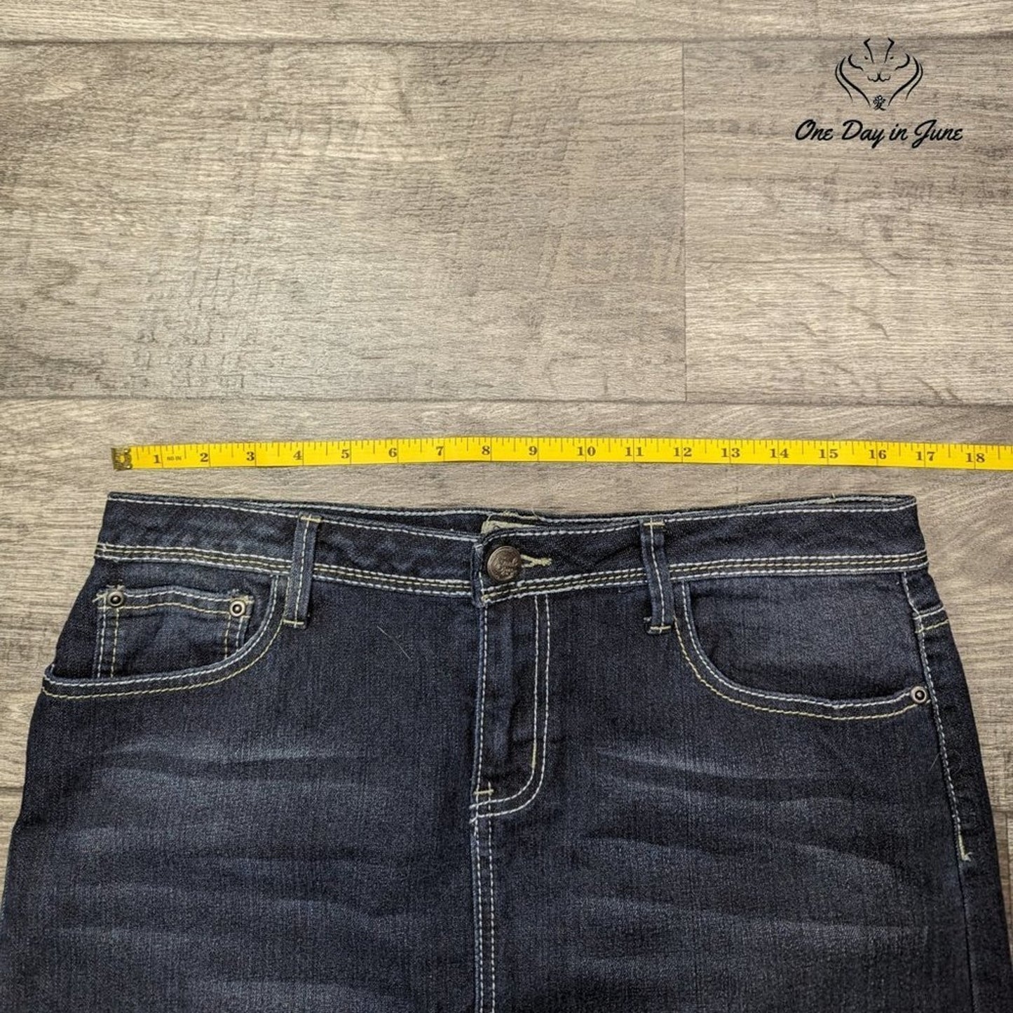 Earl Jean Petite Denim Mini Skirt Size 10P