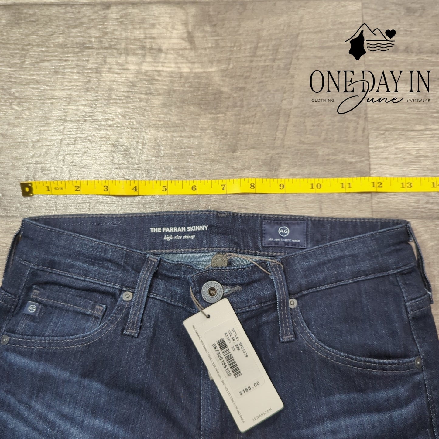 AG Adriano Goldschmied Farrah High Rise Skinny Jeans Dark Wash NWT Size 0 (25)