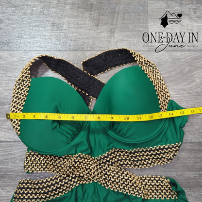 MakeMeChic Cutout One Piece Swimsuit Size XL