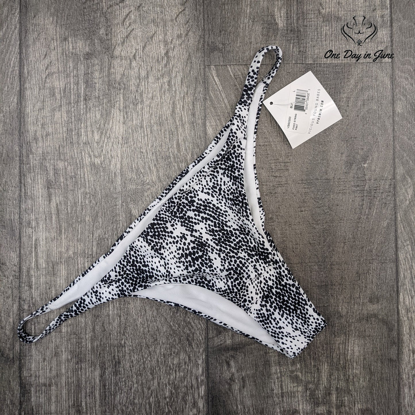 Vicious Young Babes Fixed String Bikini Bottom Swimsuit Size L