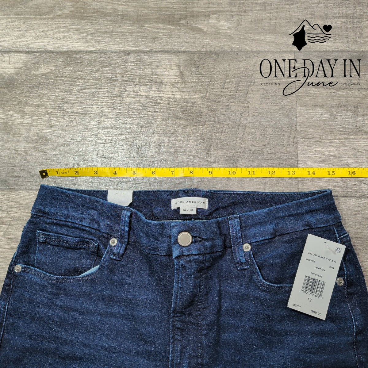 Good American Good Legs Super Skinny Jeans Dark Blue NWT Size 12