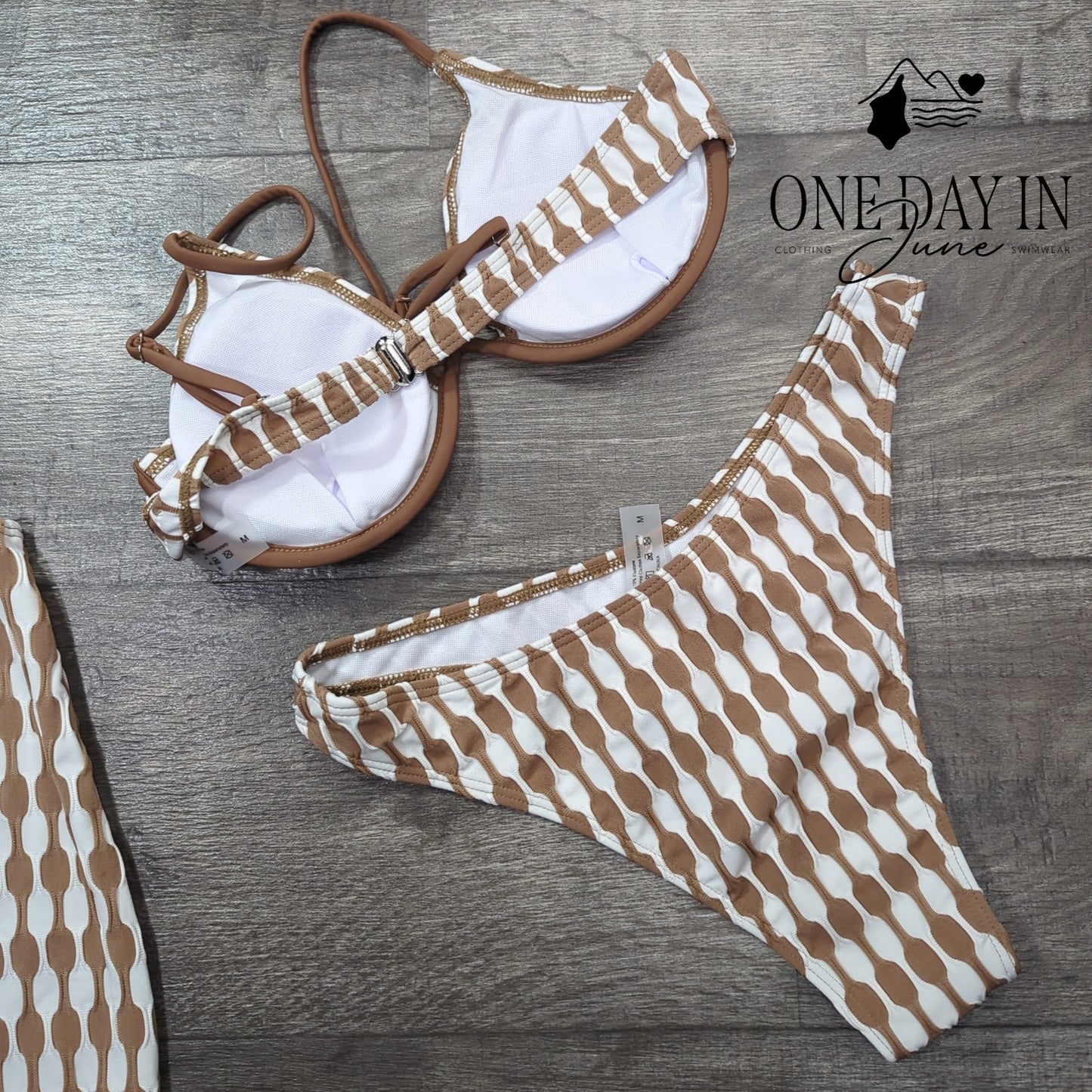 Charmo Underwire 3 Piece Bikini Swimsuit Size M