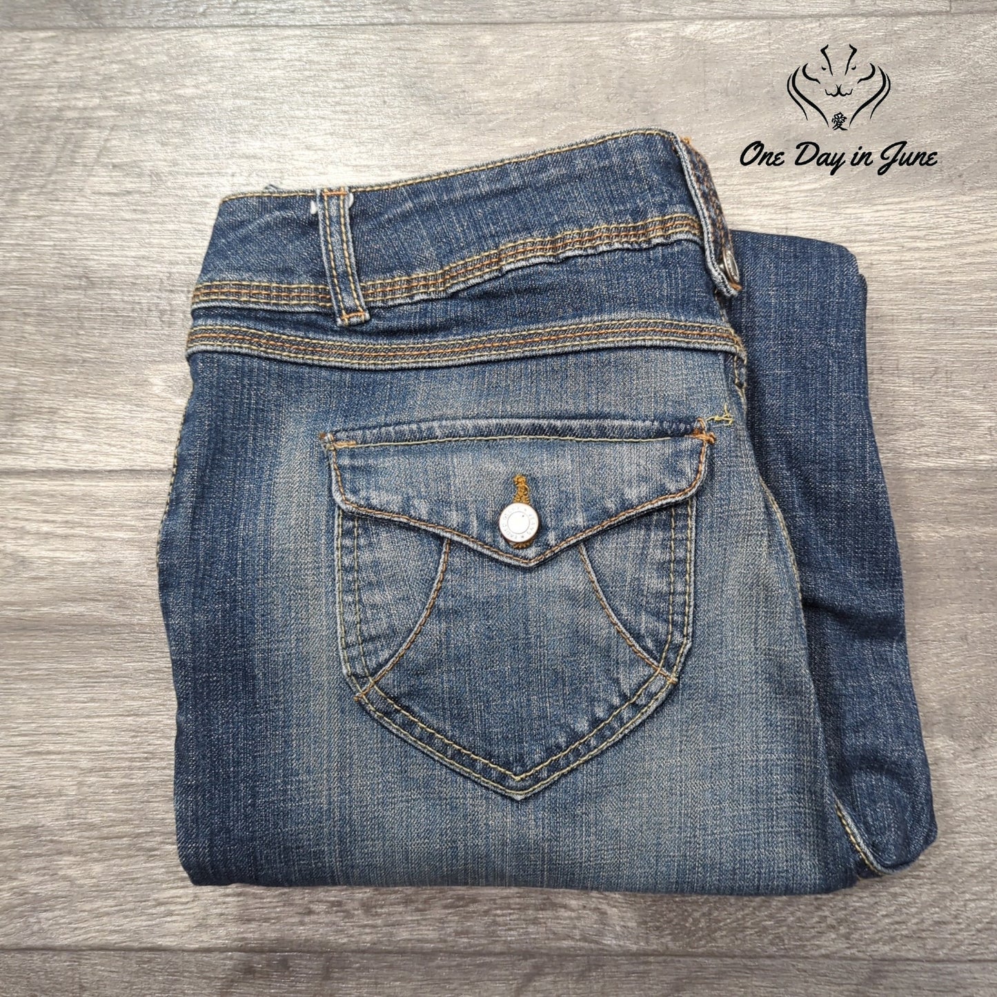 Faded Glory Missy Cropped Jeans Size 12