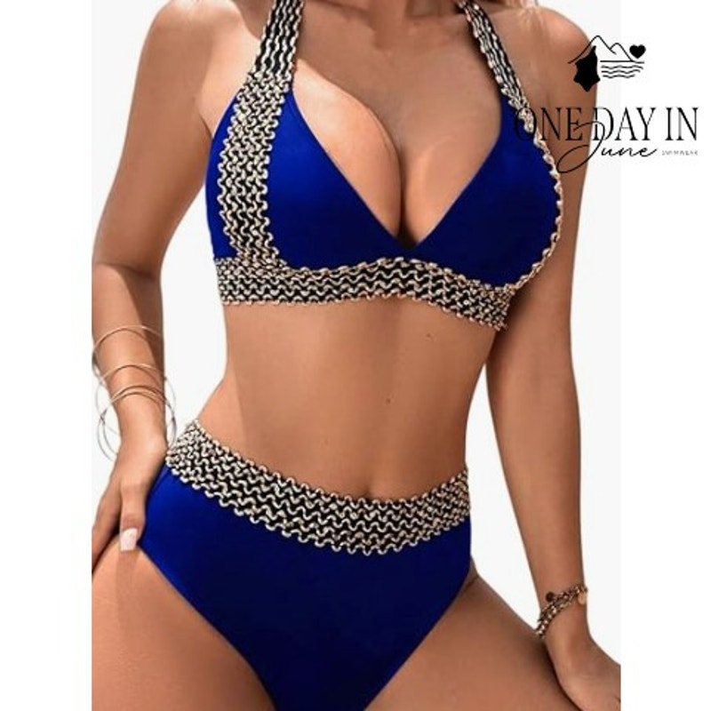 CharmLeaks Halter Bikini Swimsuit Size M