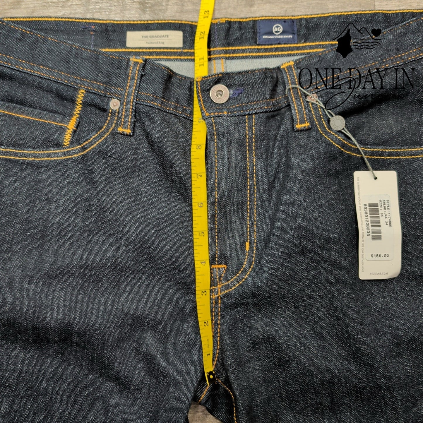 AG Adriano Goldschmied The Graduate Straight Leg Jeans Size 34X34
