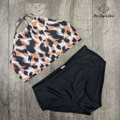 Charmleaks High Neck Halter Bikini Swimsuit Size S