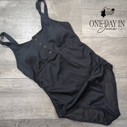 Daci Ribbed One Piece Swimsuit Size M