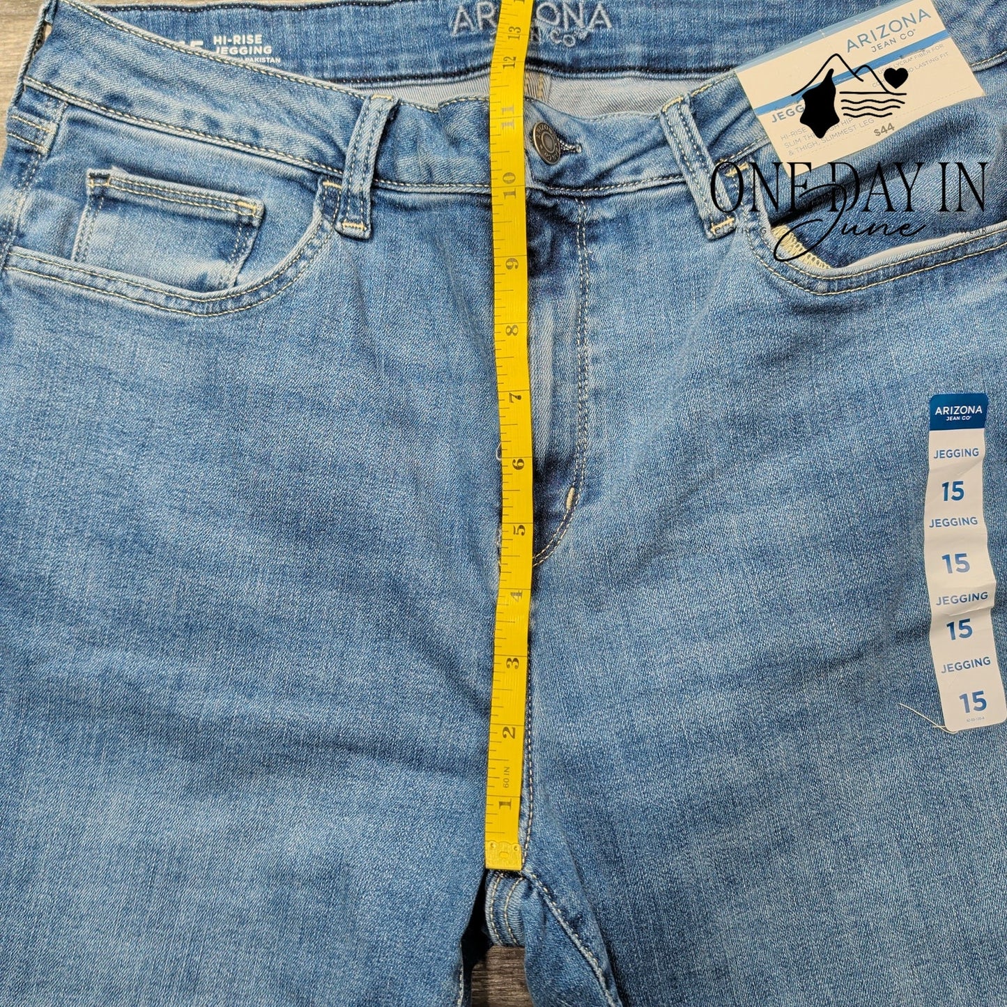 Arizona Jean Co. Juniors High Rise Jegging Jeans Size 15