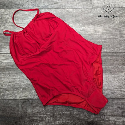 Shekini Cross Strap One Piece Swimsuit Size S