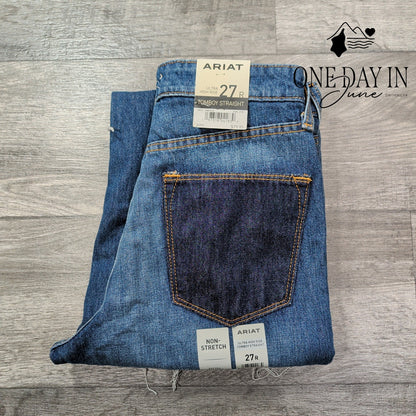 Ariat Ultra High Rise Tomboy Straight Distressed Jeans Size 4 (27)