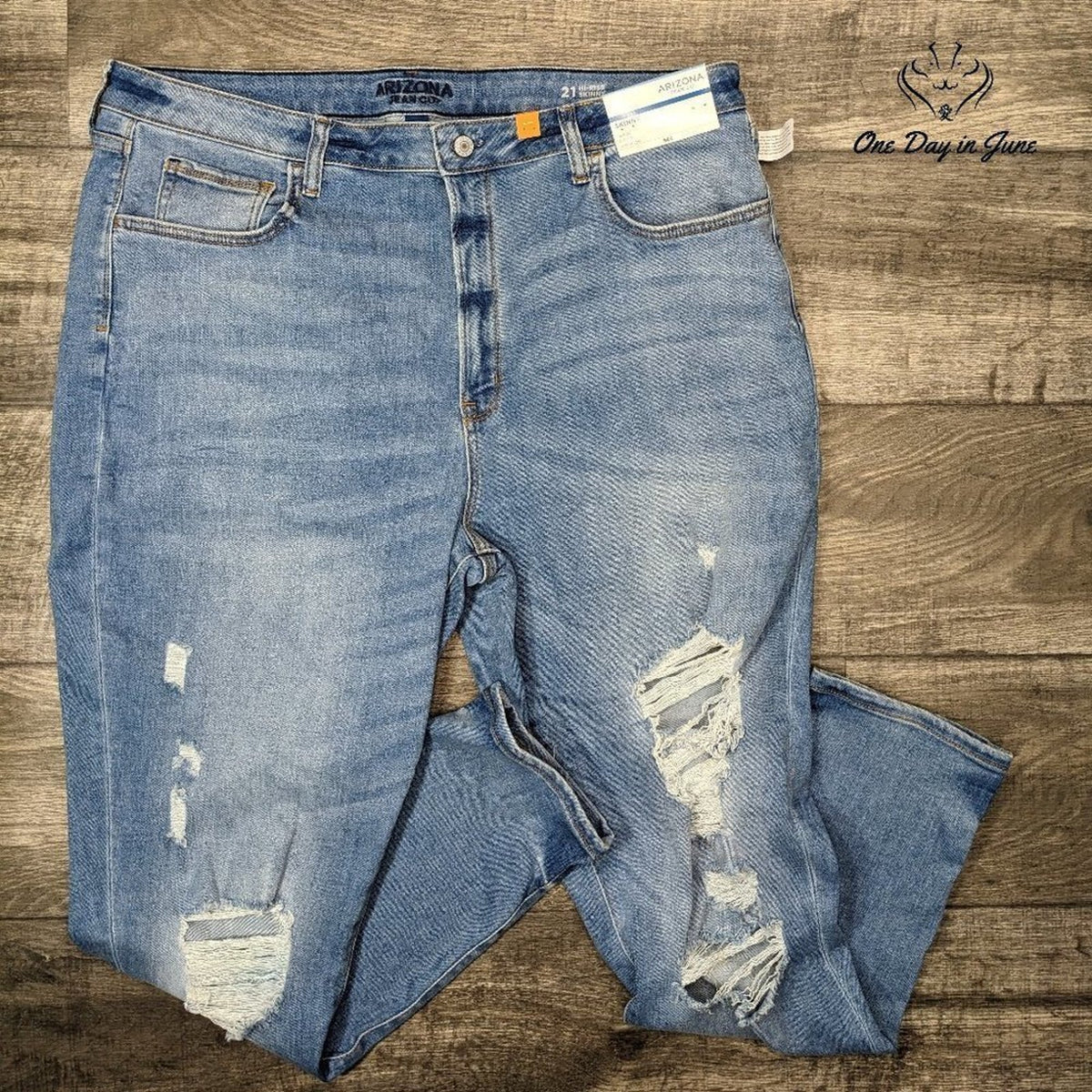 Arizona Jean Co. Juniors Hi Rise Skinny Jeans Size 21