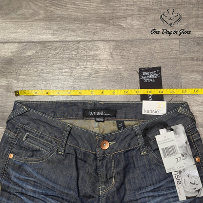 Kensie Regular Rise Slim Fit Boot Cut Jeans Size 27 (4)