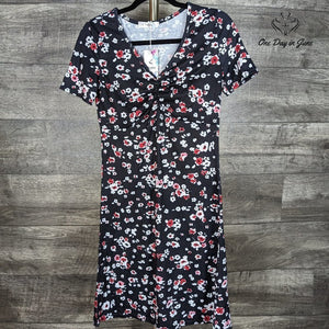 Upopby Floral Short Sleeve Mini Dress Size S