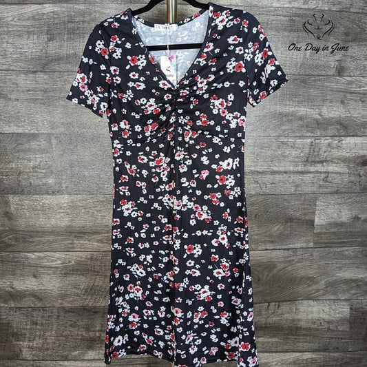 Upopby Floral Short Sleeve Mini Dress Size S