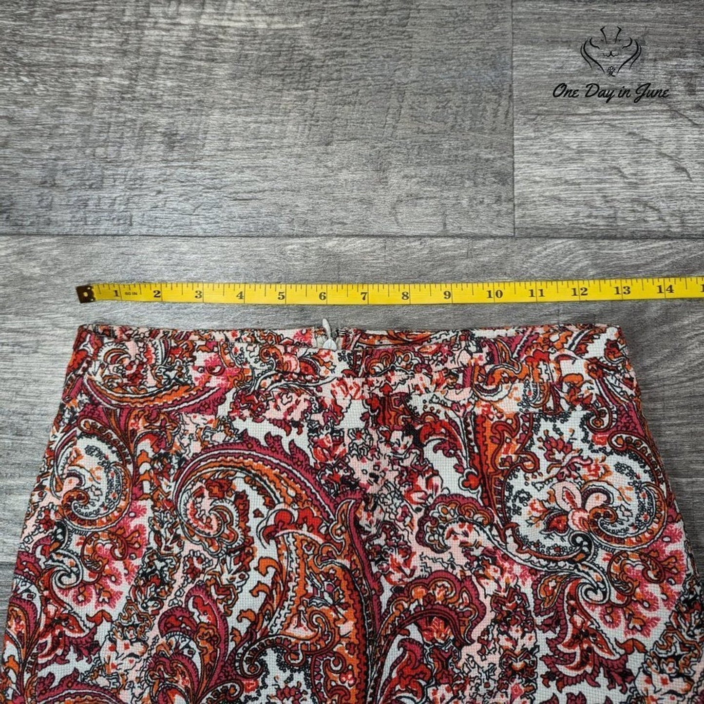 Loft Petite Paisley Lined Mini Skirt Size 00P