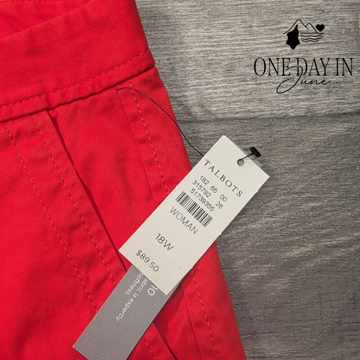 Talbots Plus Size Girlfriend Chino Ankle Pants Red NWT Size 18W