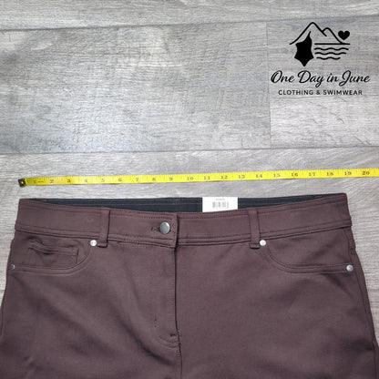 Style & Co Ponte Mid Rise Comfort Waist Legging Pants Size 18