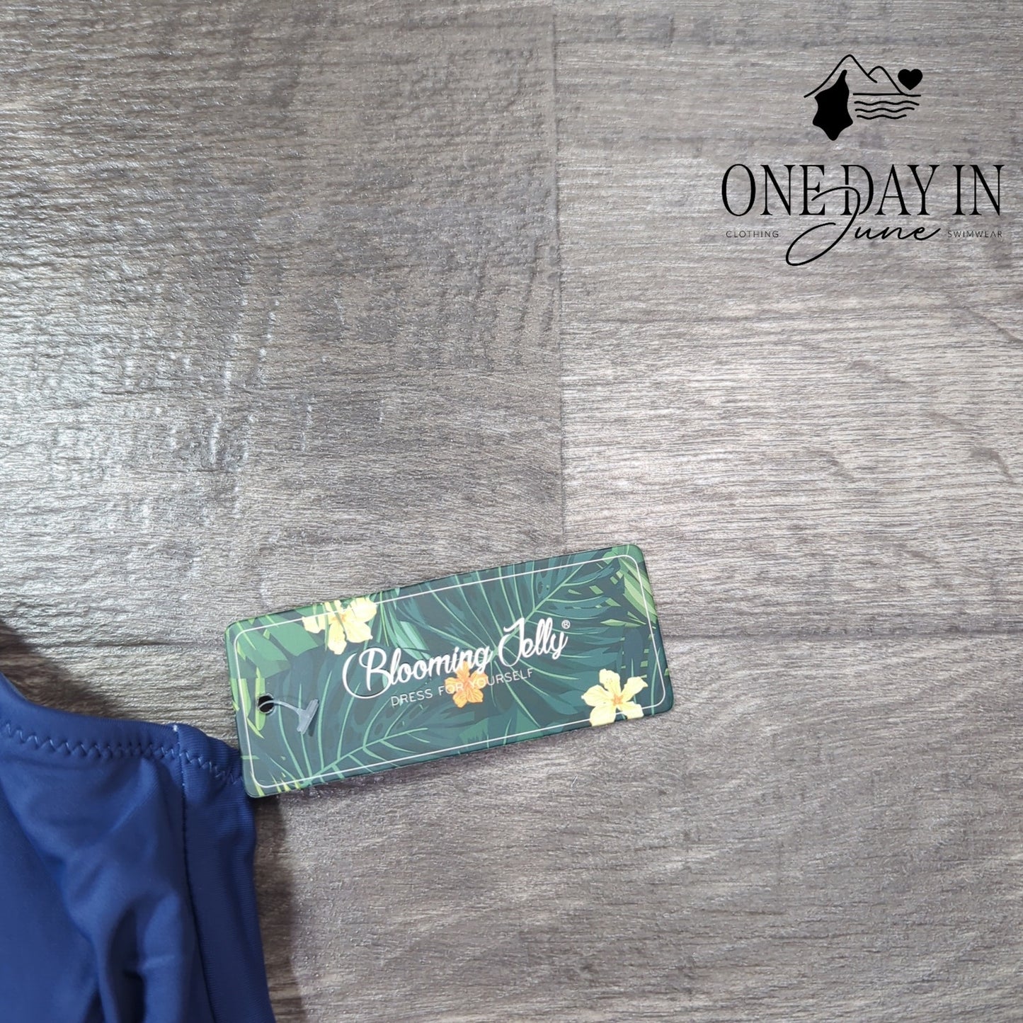 Blooming Jelly Halter Cross Front High Waist Bikini Swimsuit Size L