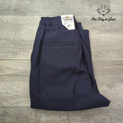 Flying Cross Uniform Dress Pants Navy Blue Pleated NWT Size 4