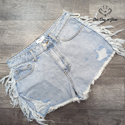 Forever 21 Denim Shorts Size 27 (4)