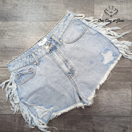 Forever 21 Denim Shorts Size 27 (4)