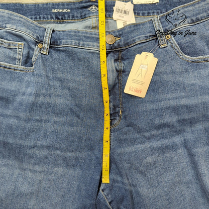 St. John's Bay Plus Size Bermuda Denim Shorts Size 24W