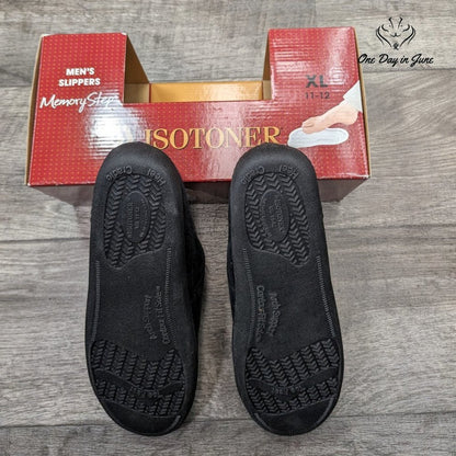 Isotoner Men's Memory Step Slippers Size XL (11-12)