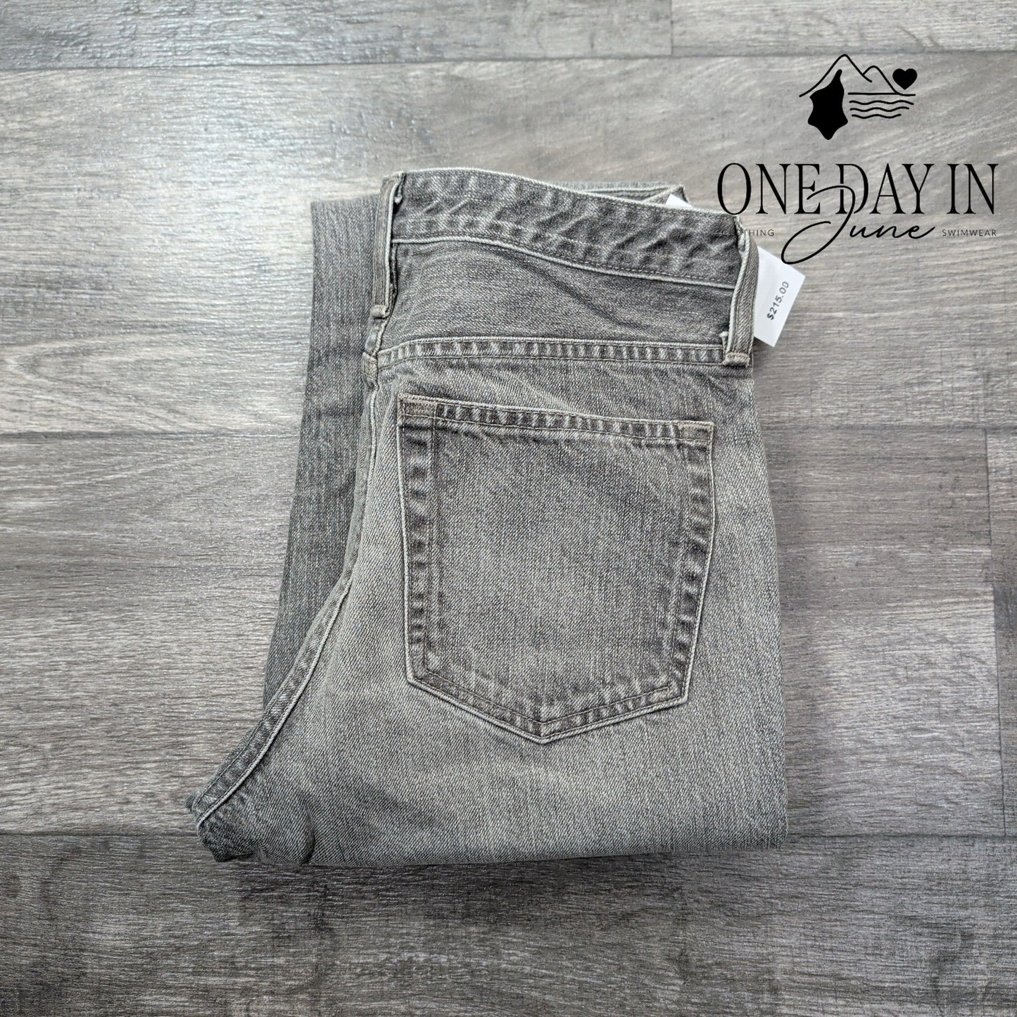 AG Adriano Goldschmied AG-ED Straight Leg Jeans Gray Vintage Wash NWT Size 4 (27