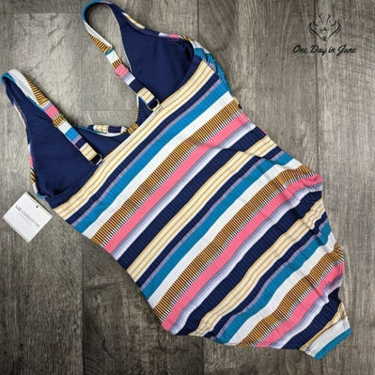 Liz Claiborne Striped One Piece Size 12