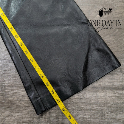 Wilfred The Melina Low Rise Flare Faux Leather Pants Size 6
