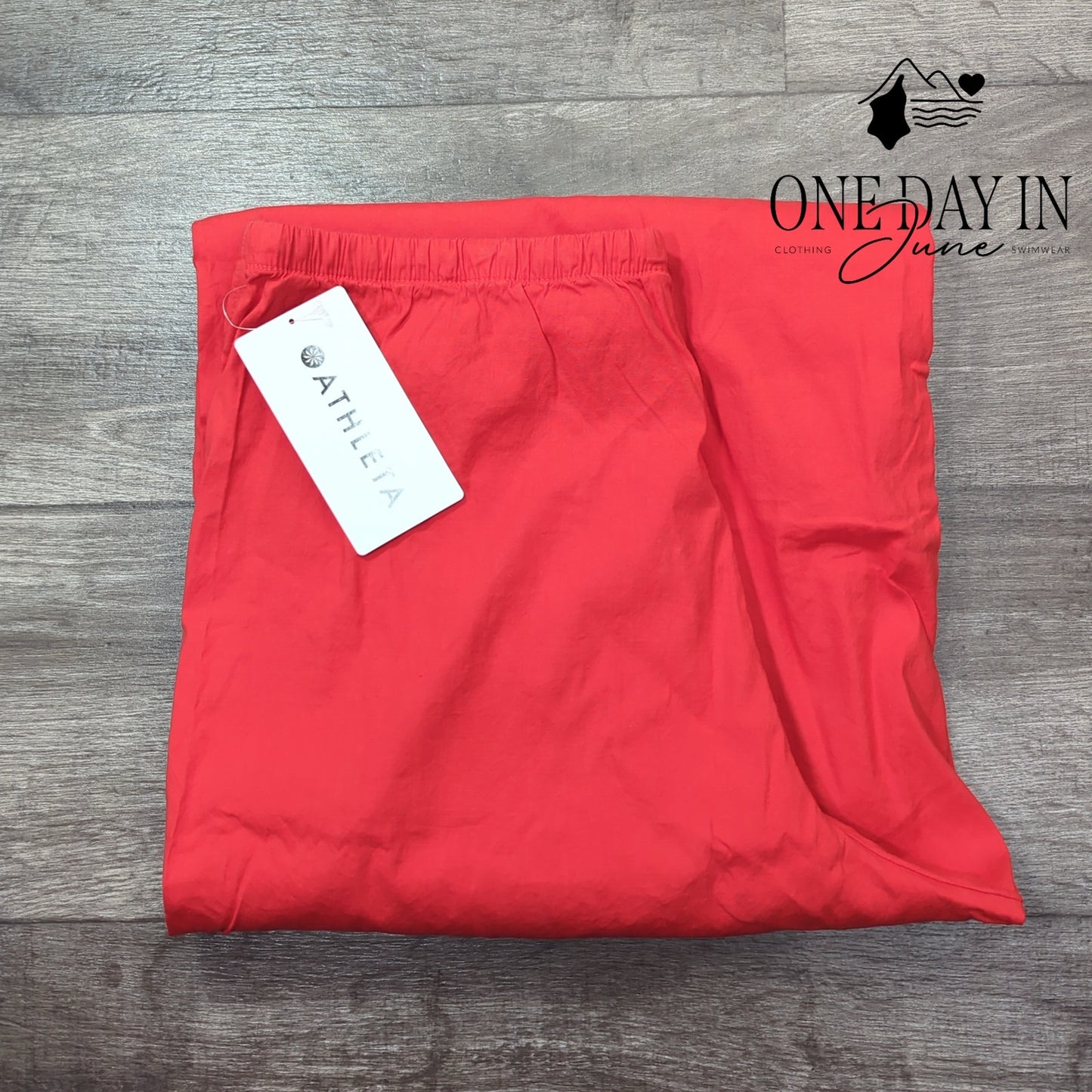 Athleta Linen Wide Leg Drawstring Pants Size L