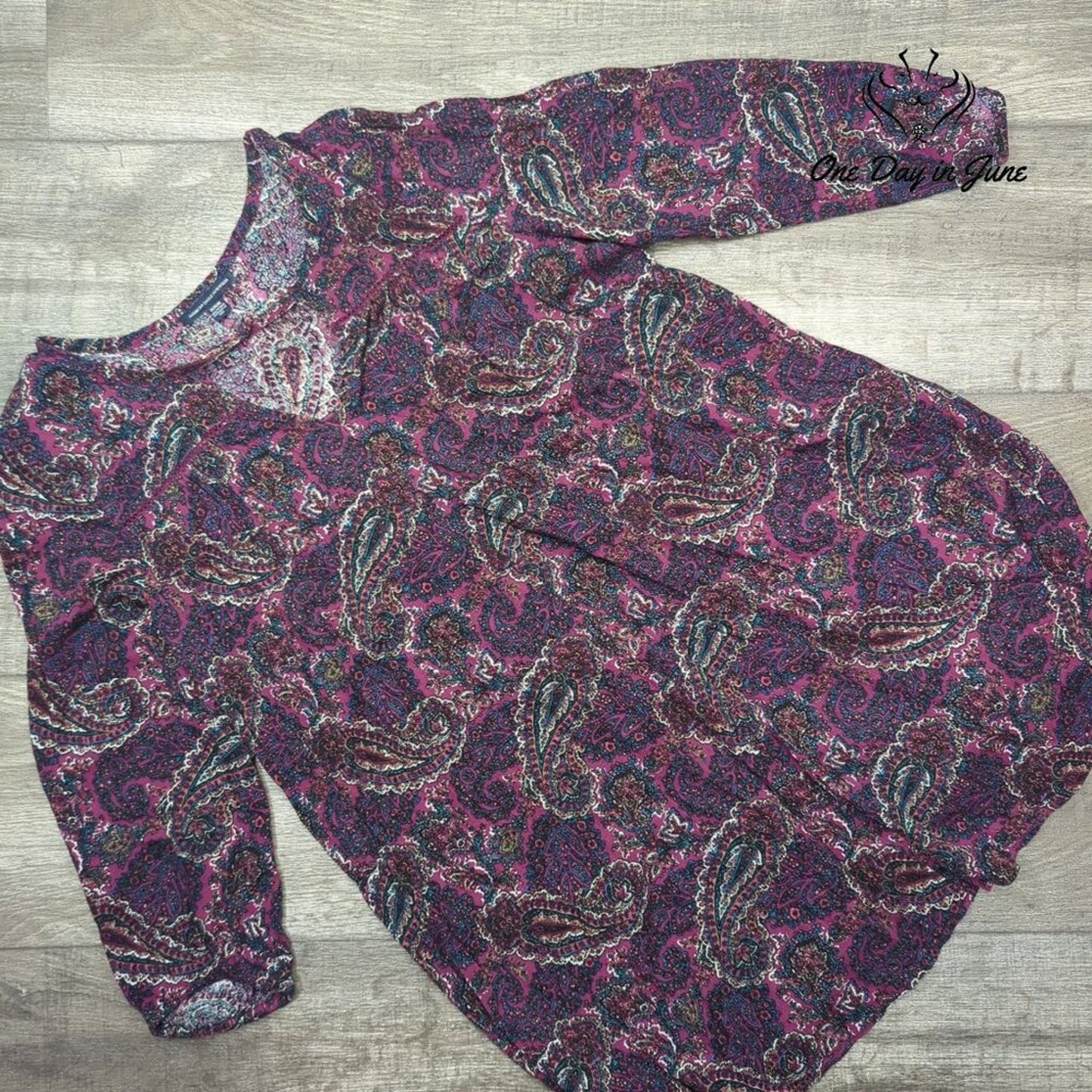 American Eagle Outfitters Long Sleeve Boho Top Size M
