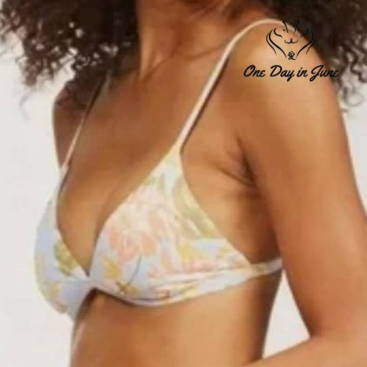 Billabong Skies For Days Ceci Triangle Bikini Top Size M