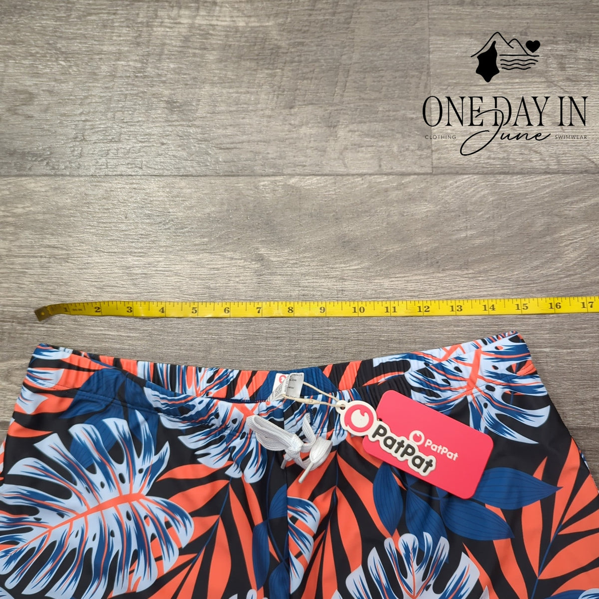 PatPat Tropical Floral Leaf Print Boardshorts Swim Trunks NWT Size XL