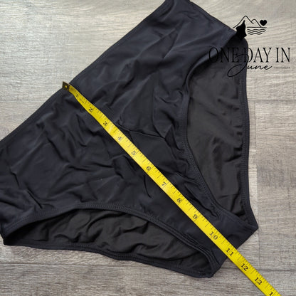 Yonique Twist Front Tankini Swimsuit Size L