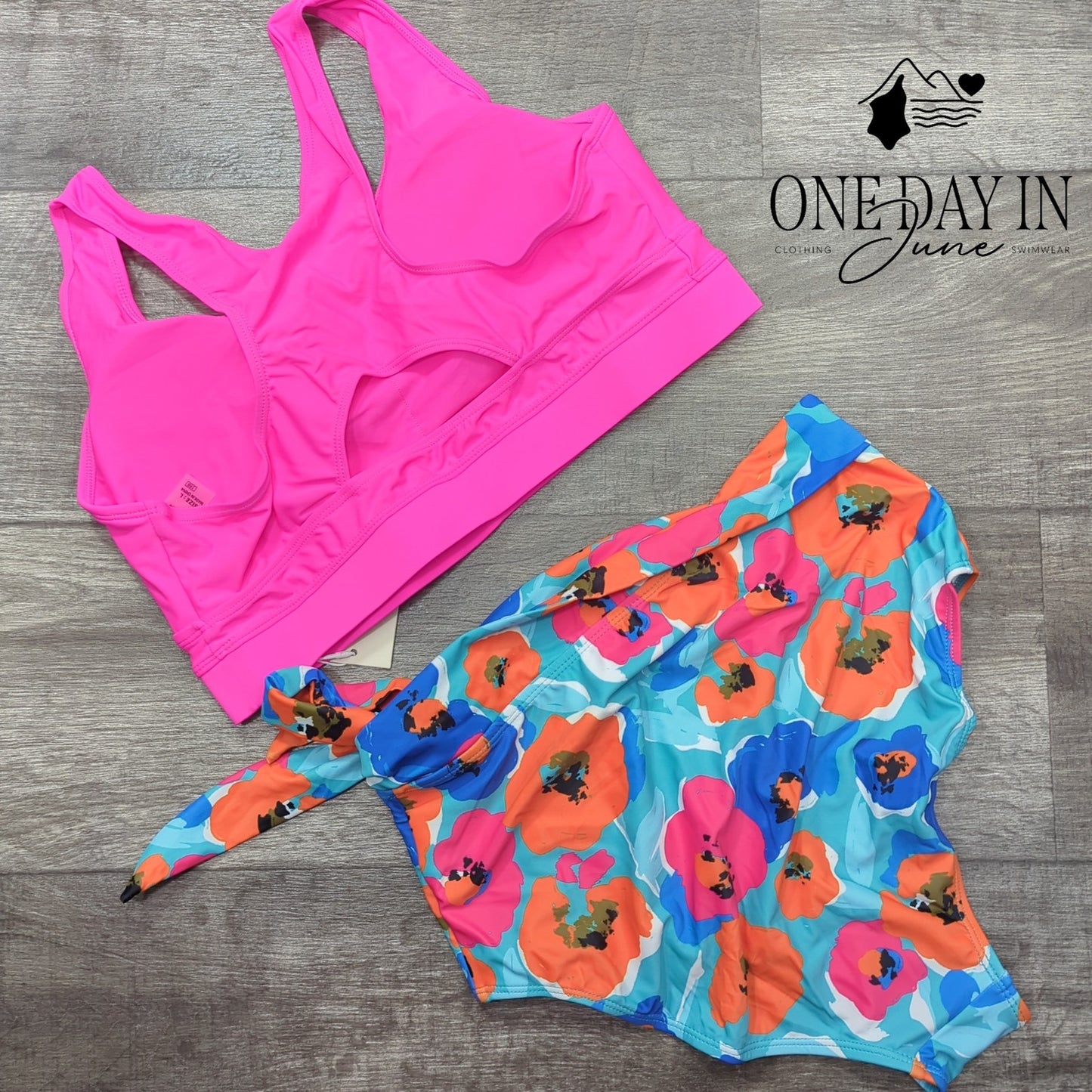 Dokotoo Crop Top High Waist Bikini Swimsuit Size L