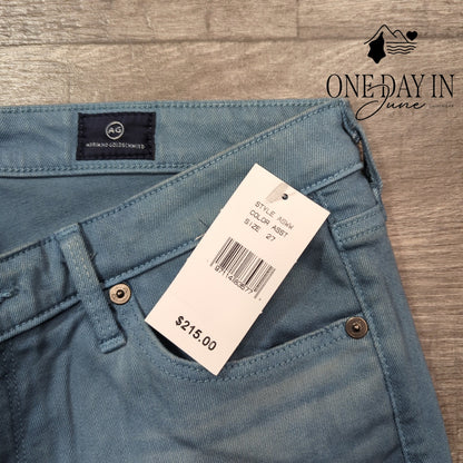 AG Adriano Goldschmied Mid Rise Skinny Jeans Size 27 (4)