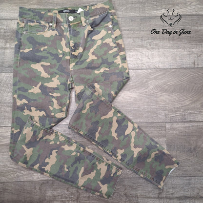 Hudson Barbara High Waist Super Skinny Ankle Camo Jeans NWT Size 27 (4)