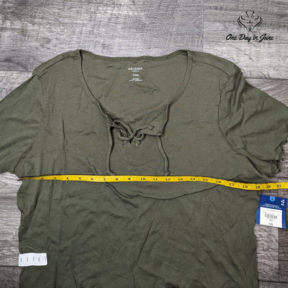 Arizona Jean Co. Short Sleeve Lettuce Edge Top Size XXXL