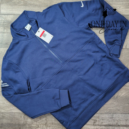 Nike Golf Half Zip Pullover Sweatshirt Navy Blue Mason Health NWT Size L
