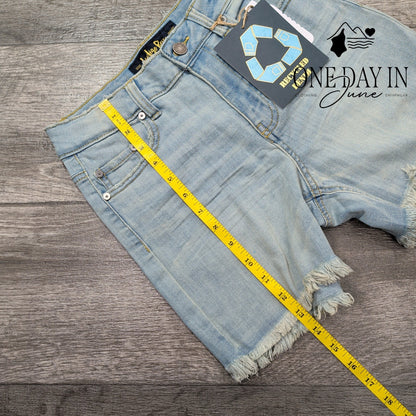 Indigo Rein Juniors Super High Rise Denim Shorts Size 3