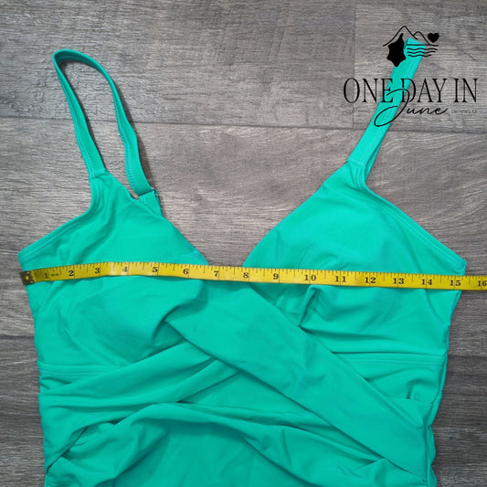 CharmLeaks Cross Front One Piece Swimsuit Size L
