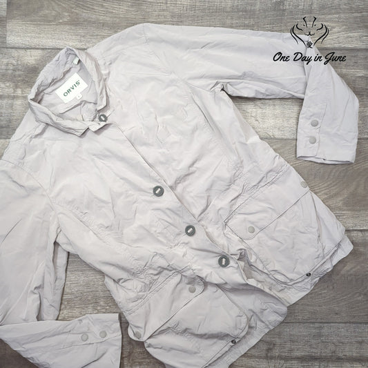 Orvis Zip Front Windbreaker Jacket Size L