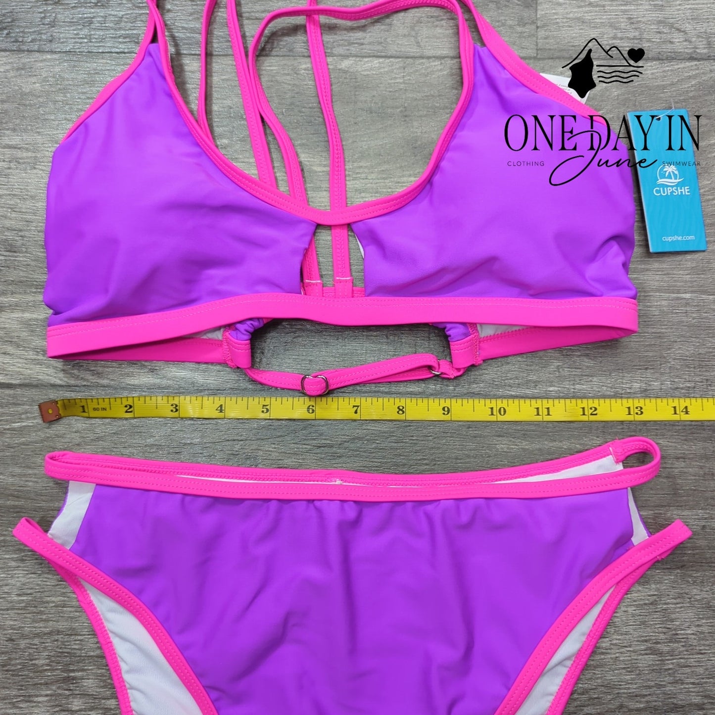 Cupshe High Cut Keyhole Bikini Swimsuit Size M