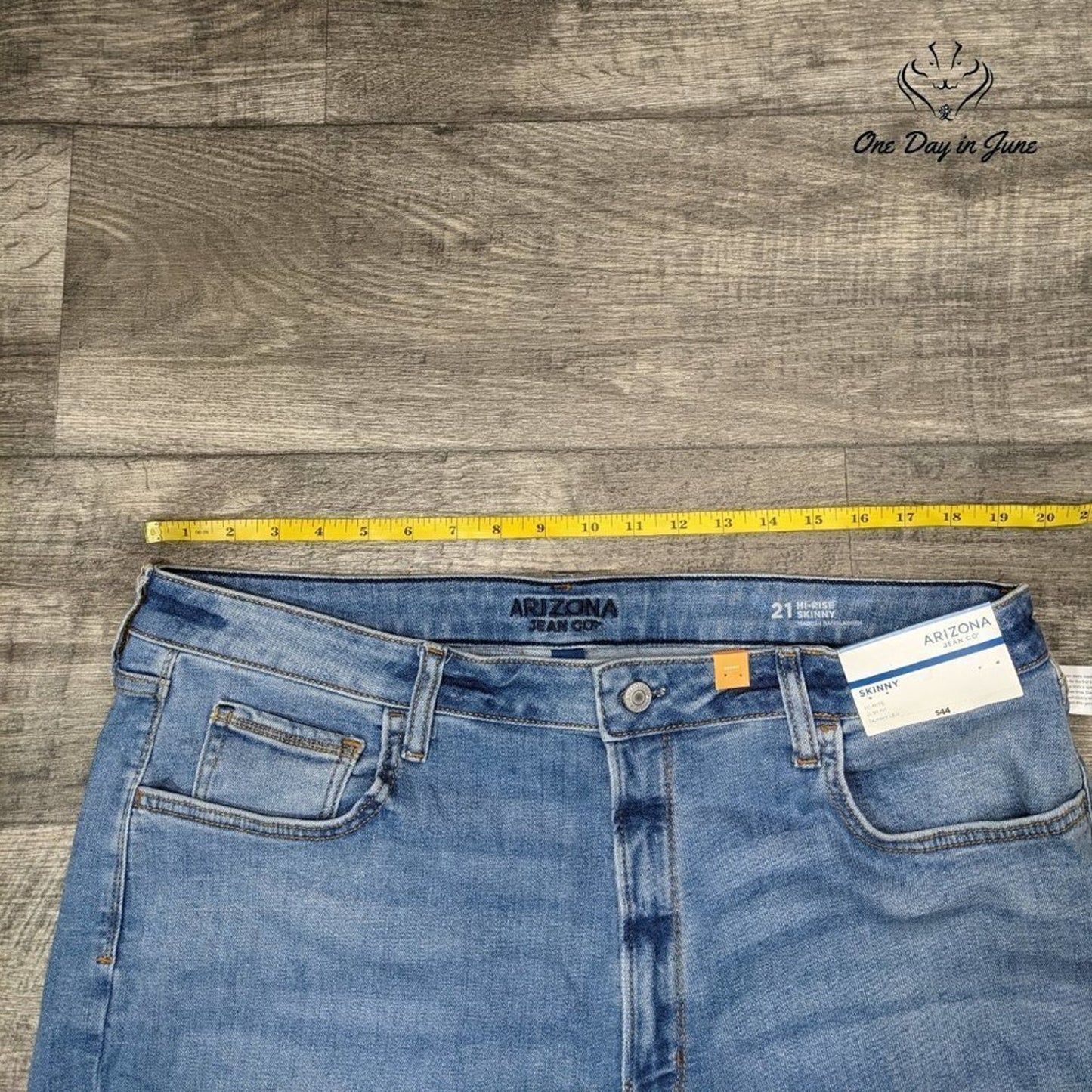 Arizona Jean Co. Juniors Hi Rise Skinny Jeans Size 21