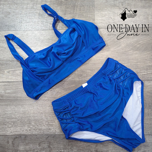 CharmLeaks High Waist Bikini Swimsuit Size L