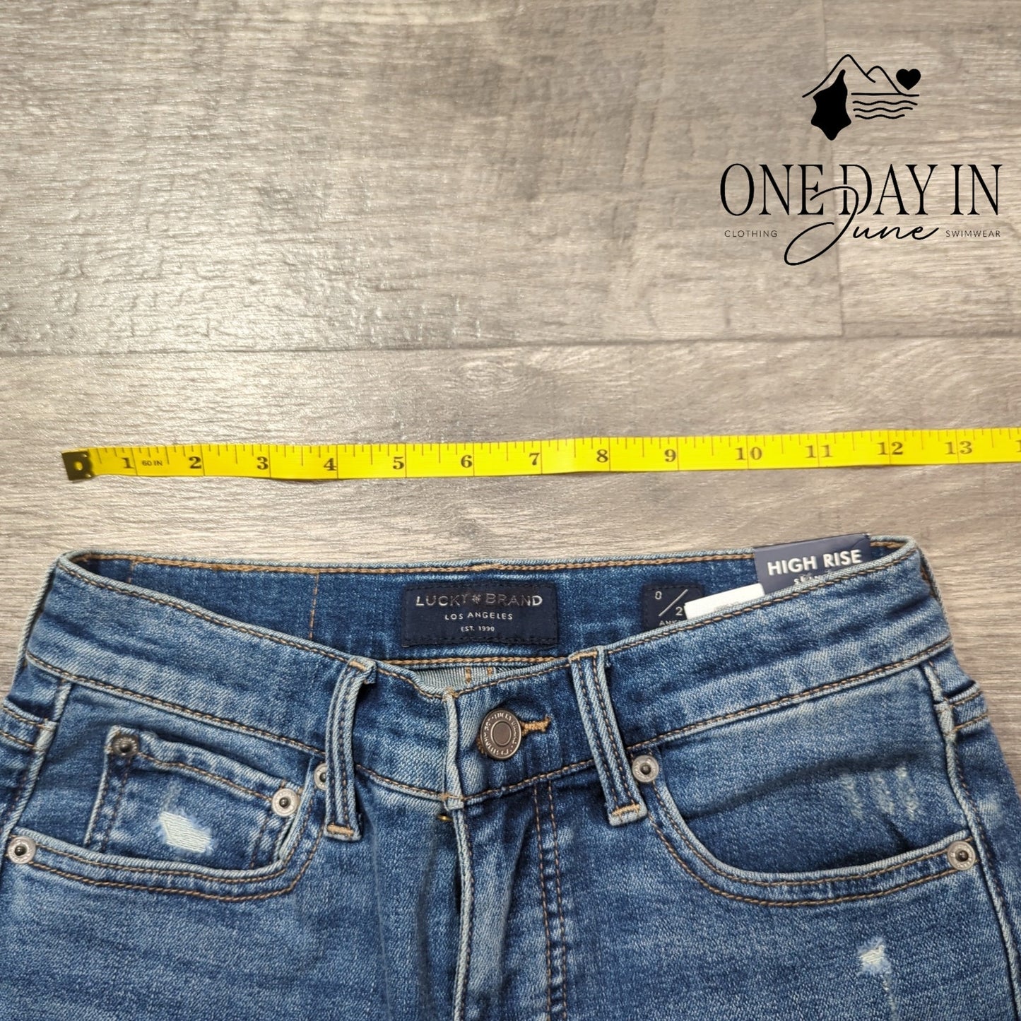 Lucky Brand Bridgette High Rise Skinny Distressed Jeans Size 0